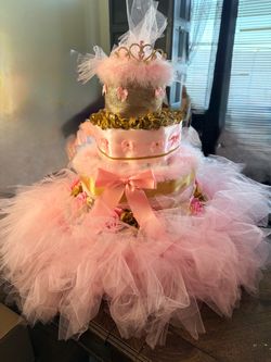 Princess diaper cake
