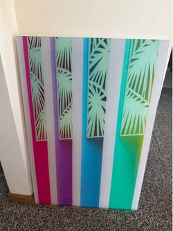 Large Saguaro Palm Springs Acrylic Wall Art Panel 36” x 24”