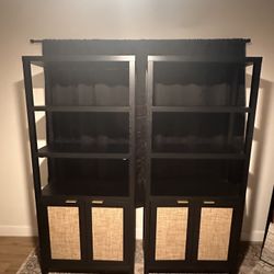 Bookshelves - 5 Tier With Cabinets 