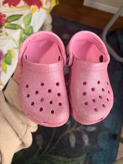 Glitter Crocs Toddler C7