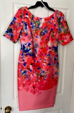 Floral Watercolor Print Sheath Dress