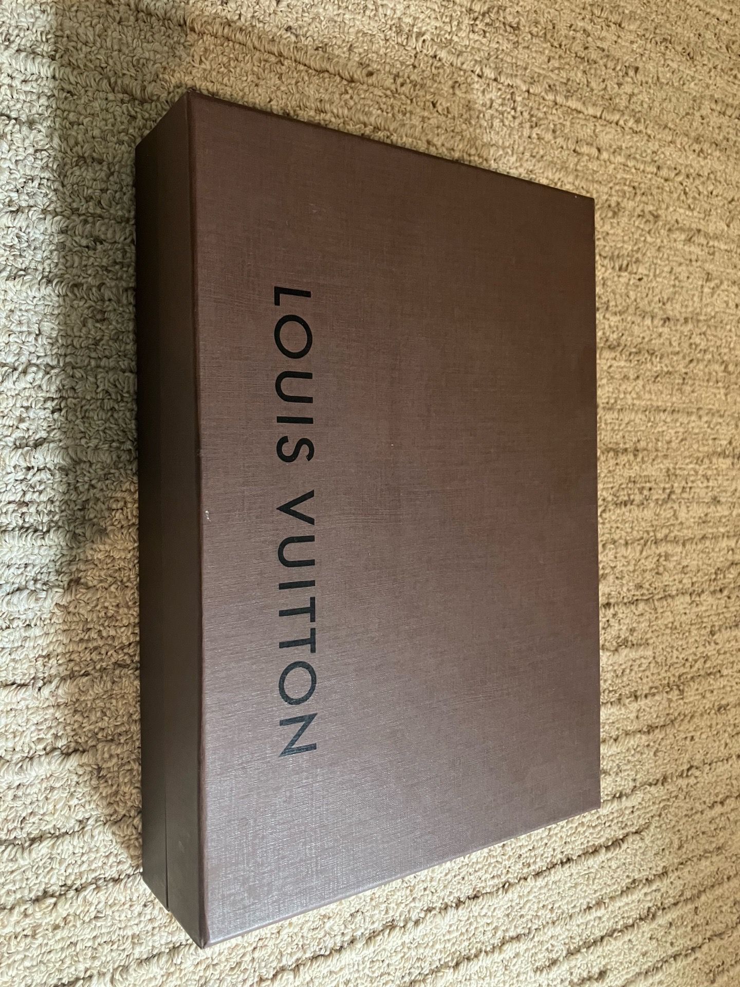 Louis Vuitton Brown Gift Handbag Box + Tissue + Dust Bag Only 11.5" x 8" x 2.5"