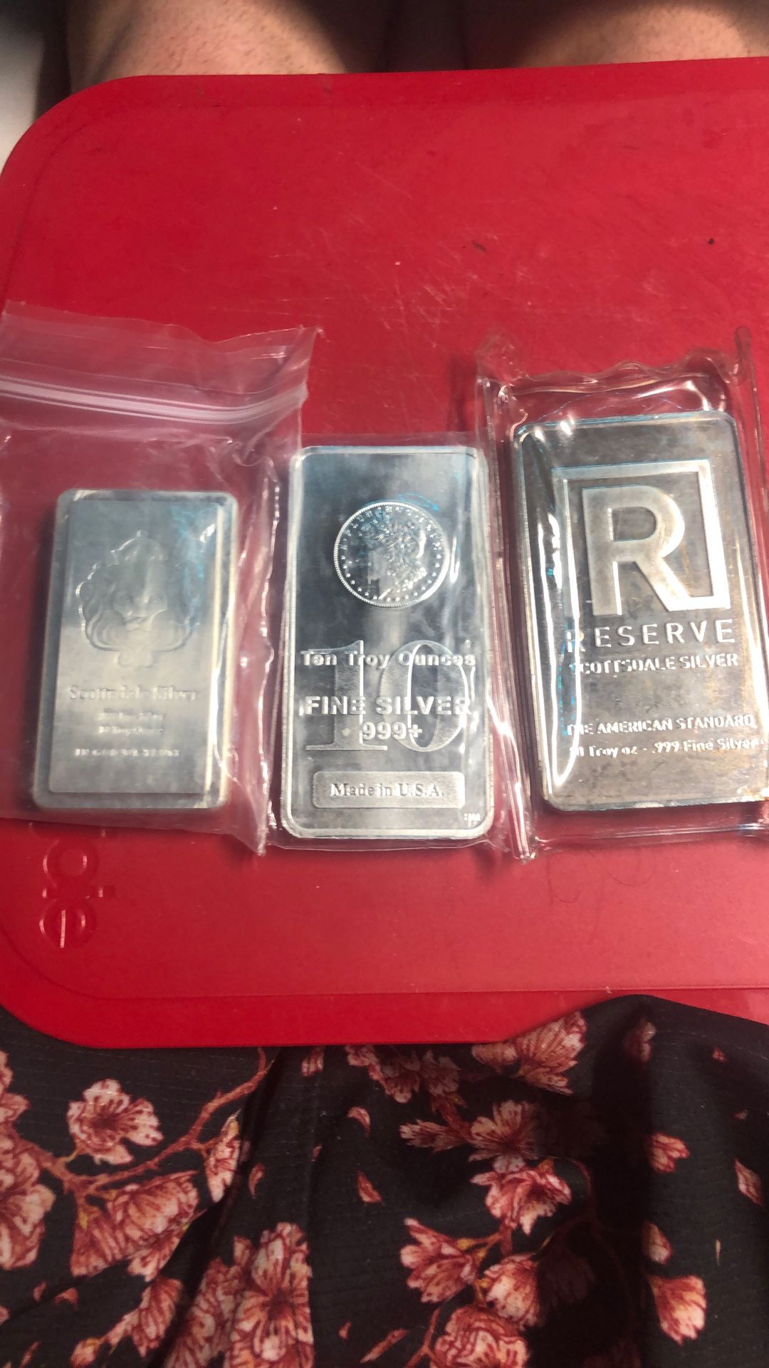 3x 10 Oz Silver Bars