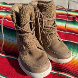 Sorel Sherpa Fleece Boots Tan Women’s Size 6