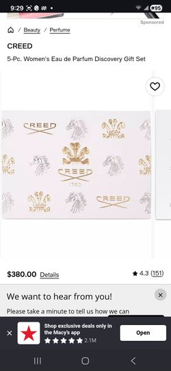 Creed woman's perfume gift set