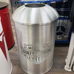 Custom-built Harley Davidson Trash Can 