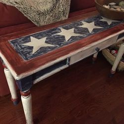 Hand painted console sofa table