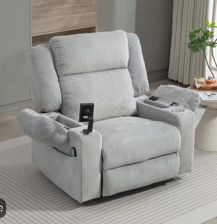 Massage & Heating Recliner With Storage 