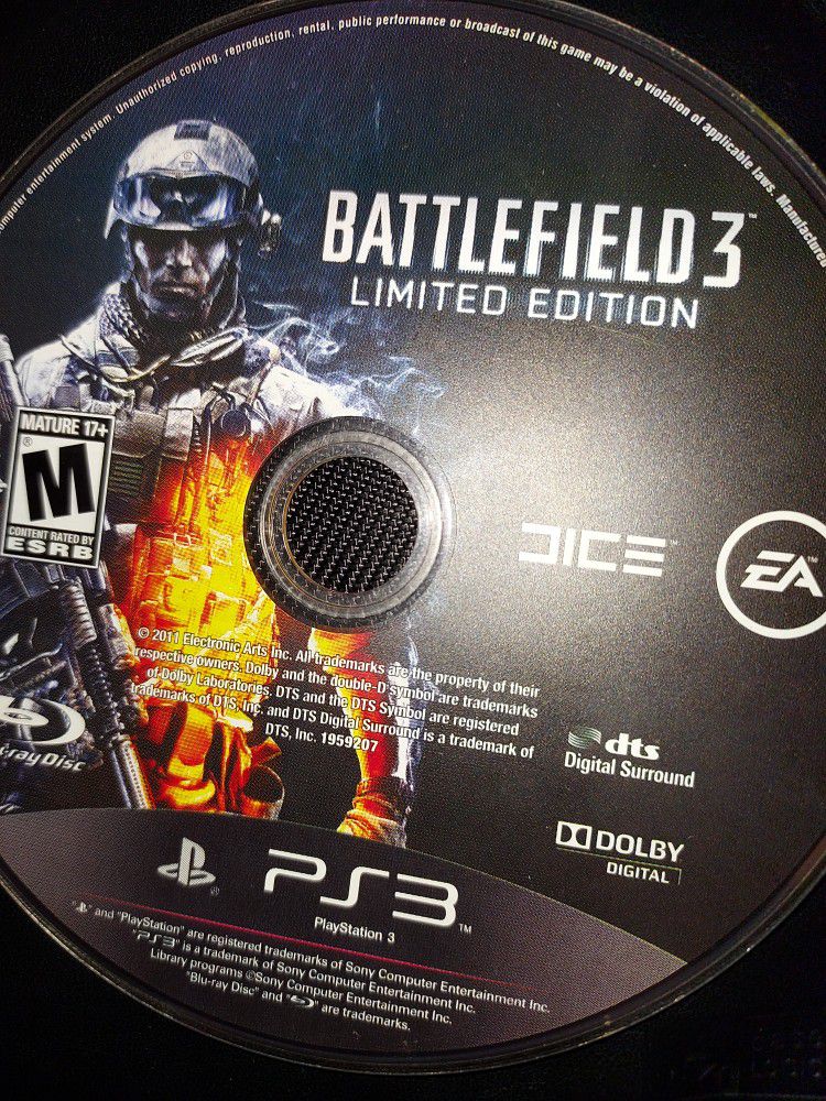 Battlefield 3 Ps3 Disc Only