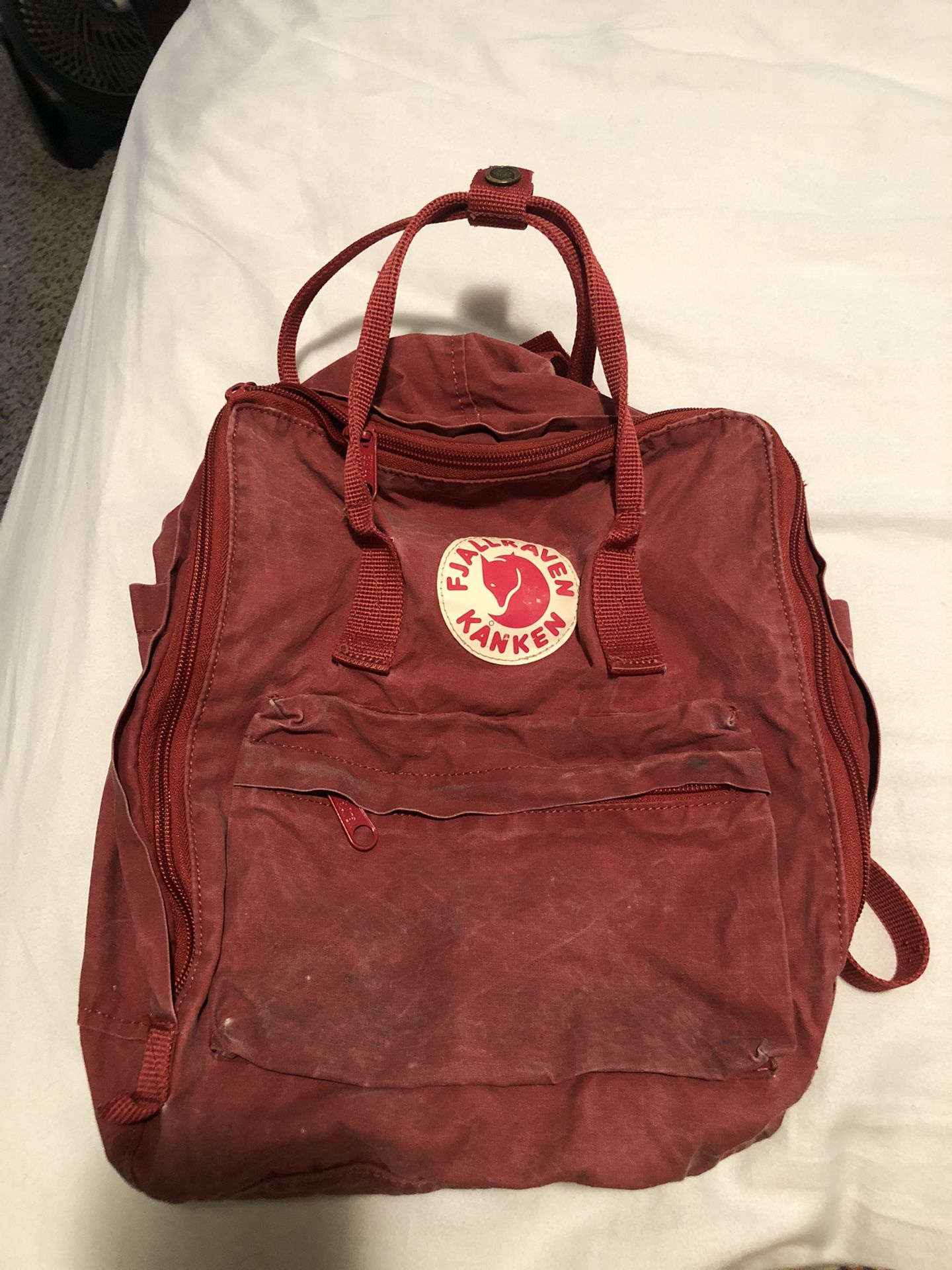 Fjallraven Kanken Backpack in Red