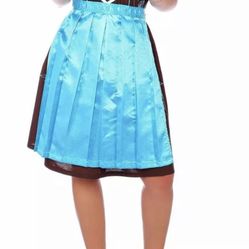 US Sz 6.NEW!Germany,German,Trachten,Oktoberfest,Dirndl Dress,Brown,Blue Size 16