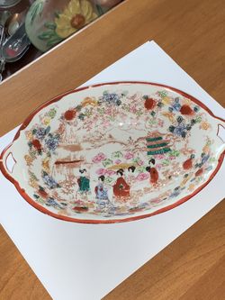 Hand Painted Vintage Japanese Bowl