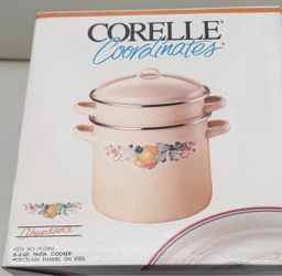 PASTA COOKER PORCELAIN ENAMEL ON STEEL 8.0 QT.