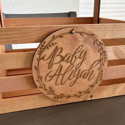 Customized Crate - Baby Shower Gift