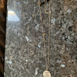 Paparazzi 18 Inch Necklace and Earrings Silver Toned Heart Set 