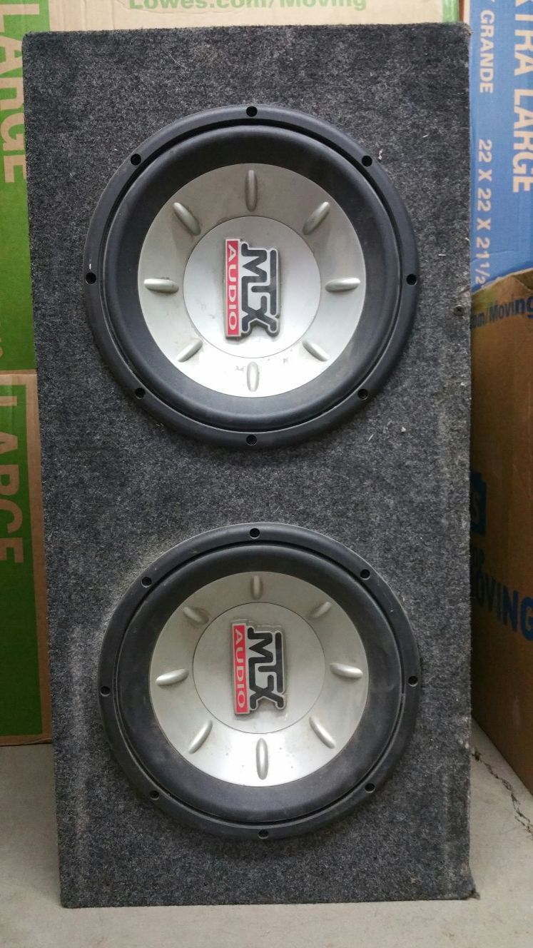 2 MTX Thunder 6000 Sub 10 inch with Box for Sale in Tempe, AZ OfferUp
