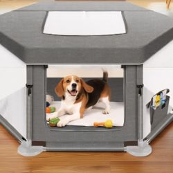 Anywish 43"x43"x25" Dog Playpen