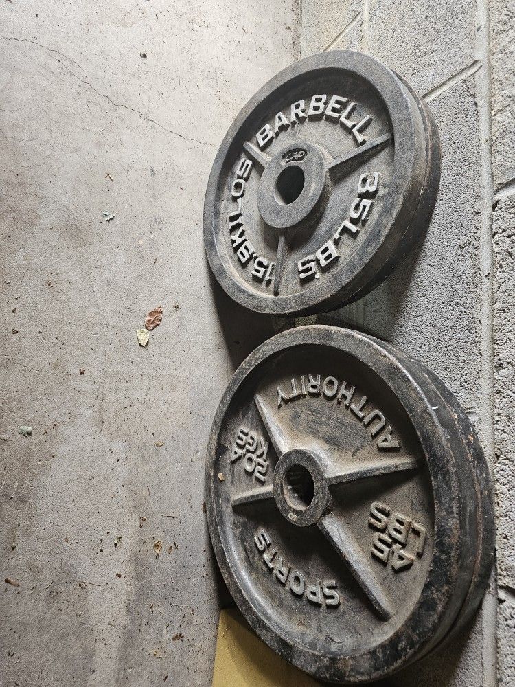 160lbs Olympic 2" weights