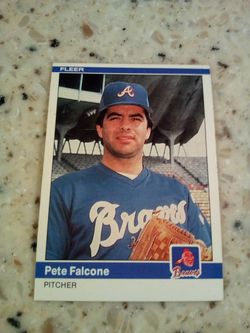 Vintage 1984 fleer baseball/ Pete falcone/ pitcher/ Atlanta braves/ card # 177