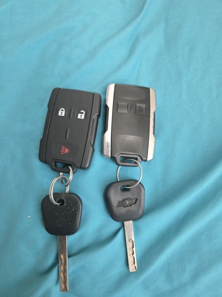 2018 Chevy Silverado Keys