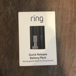 Ring Quick Release Battery Pack