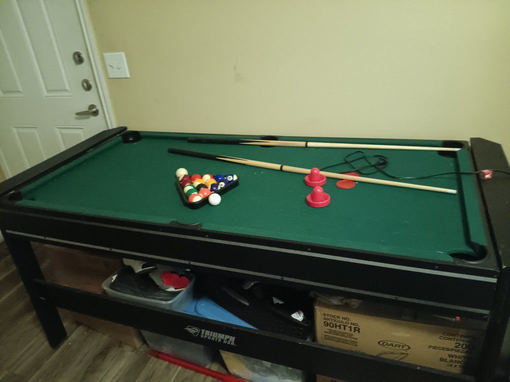 Used 3 In 1 Kids Size Pool Table 