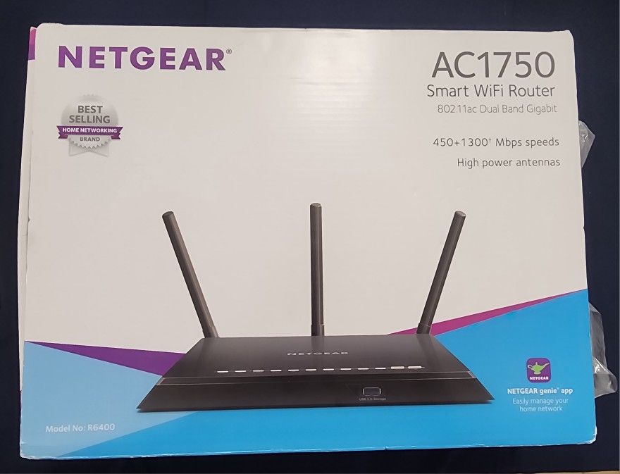 NETGEAR AC1750 Smart WiFi Router, Model R6400