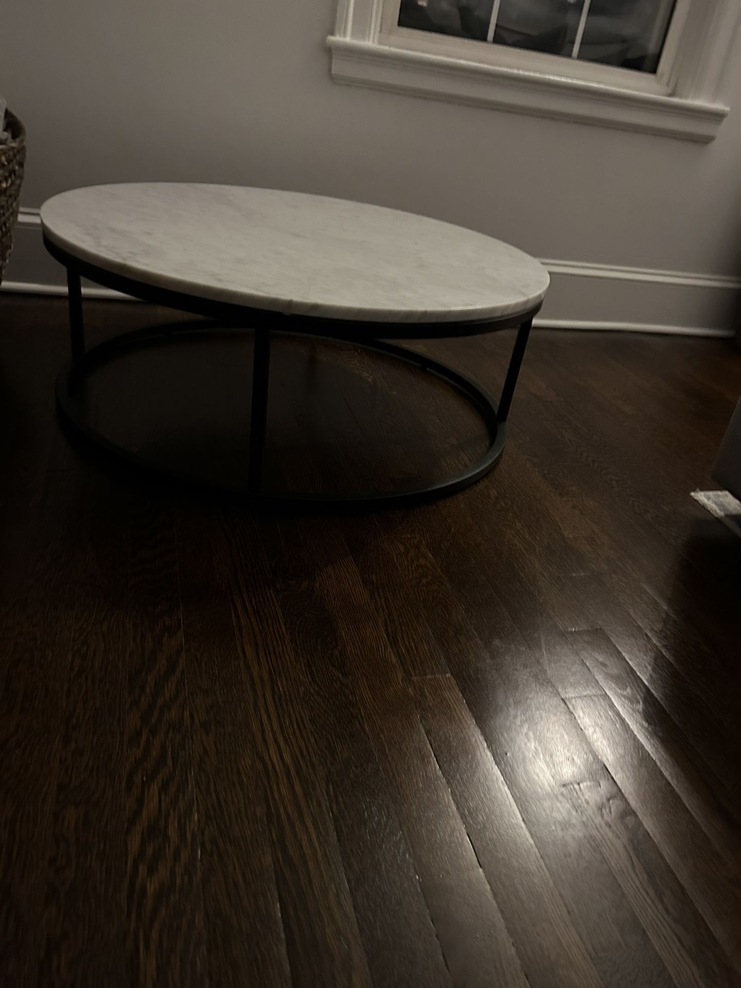CB2 Marble Coffee Table