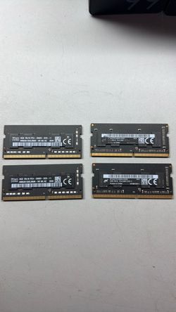 4x 4GB DDR4 SO-DIMM Laptop RAM Sticks