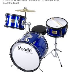Brand New 16” Mendini 4-piece Drum Set