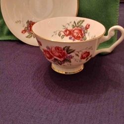 Vintage "Clarence" Bone China, Saucer & Cup