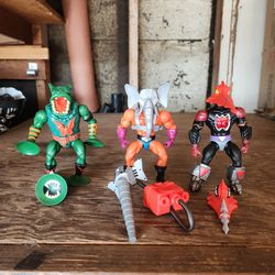 He-man lot of 3 with accessories.