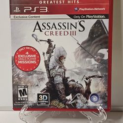 Assassin's Creed 3 For Playstation 3