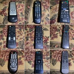 Remote controls for sale buy one or buy multiple   $5 each or $50 for all 