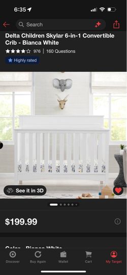 Delta Children Skylar 6-in-1 Convertible Crib