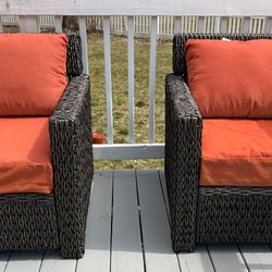 Wicker Chairs With Table 