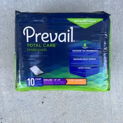 Prevail Total Care Underpads