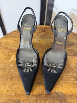 Christian Louboutin slingback heels size 40