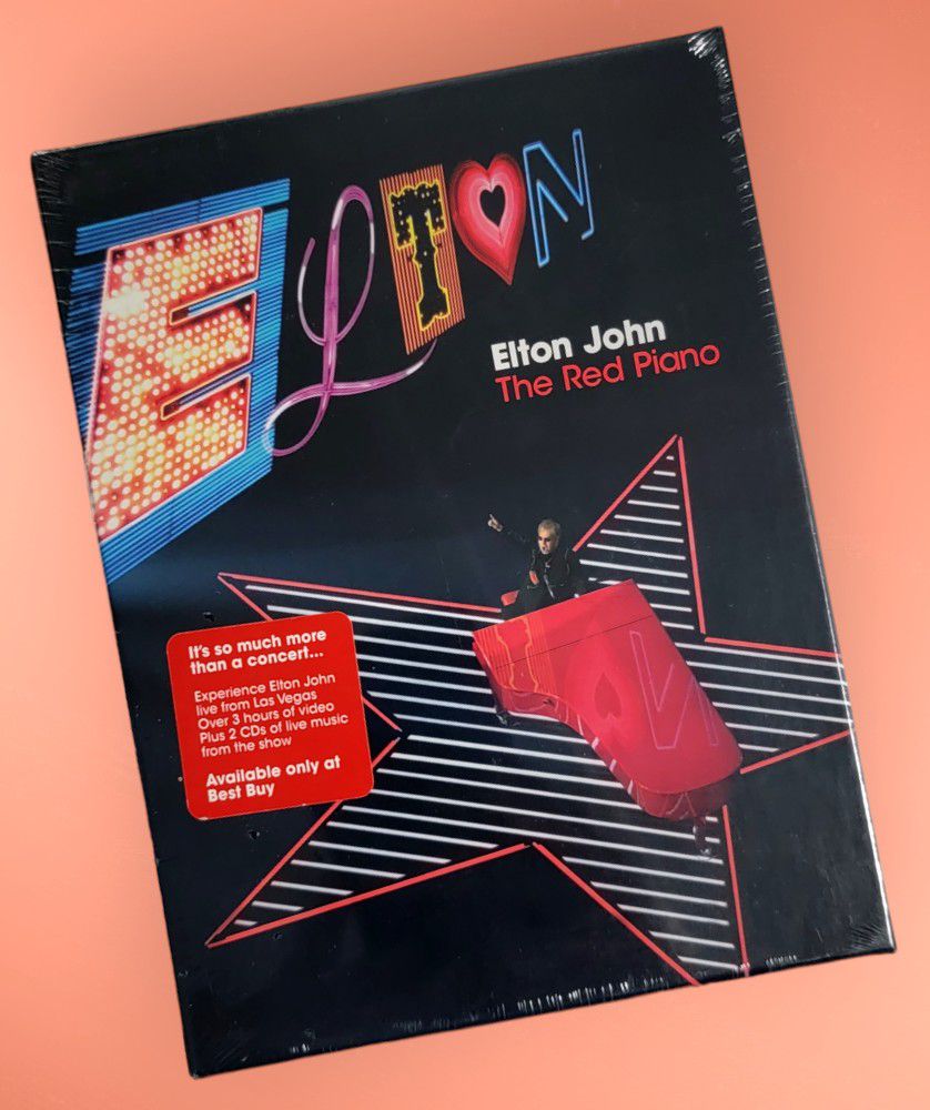 Elton John The Red Piano Music Concert Las Vegas  CD DVD Box Set NEW SEALED 