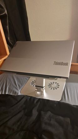Grey Laptop Thinkbook With Free Stand