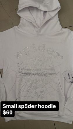 Small Sp5der Hoodie [WHITE]