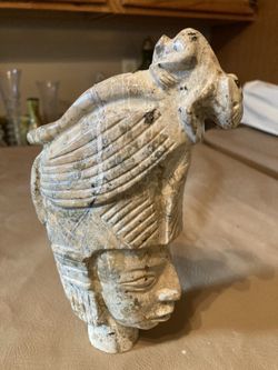 Vintage Carved Marble Figure 