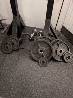 245 lb of Olympic weights bfco