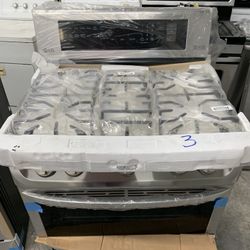 LG 30” Gas Stove In Stainless Steel New Open Box With Double Oven