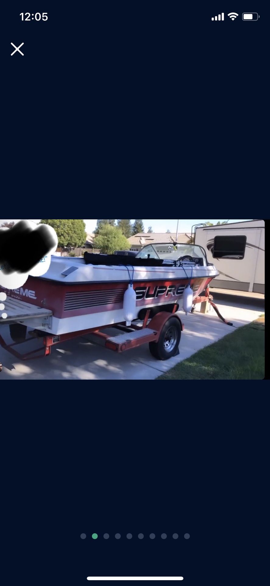 1990 MS Series SKI SUPREME BOAT