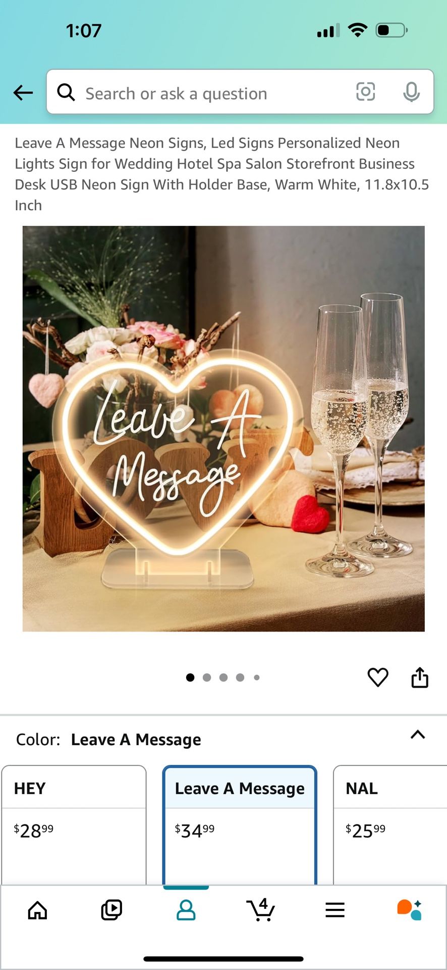Audio Guest Book neon sign!