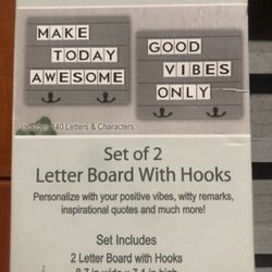 New Letter Board With Hooks
