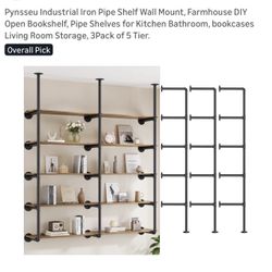 pipe industrial shelving 5 tier brand new 