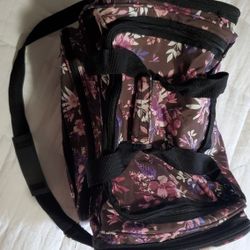 16 In Carry-on, Gym, Duffle Bag Flower Print