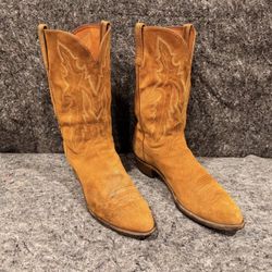 Lucchese 1883 Camel/Tan Roughout Suede Western Cowboy Boots Men’s 13 EE/2E - Lot #18